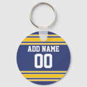 Team Jersey mit Individuelle Name und Nummer Schlüsselanhänger (Vorderseite)
