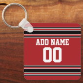 Team Jersey mit Individuelle Name und Nummer Schlüsselanhänger (Vorderseite)
