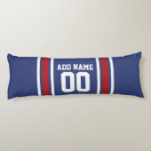 Team Jersey mit Individuelle Name und Nummer Seitenschläferkissen (Rückseite)