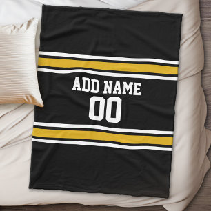 Team Jersey mit individuellem Namen und Zahl Fleecedecke