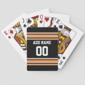 Team Jersey mit individuellem Namen und Zahl Spielkarten (Rückseite)