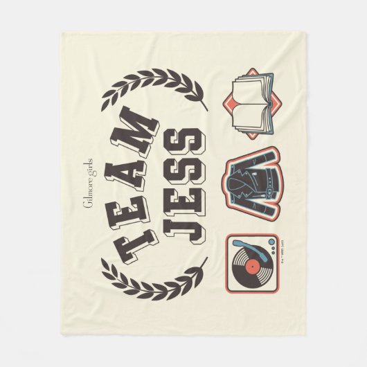 Team Jess Gilmore Girls Design Fleecedecke (Vorderseite)