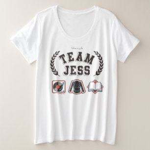 Team Jess Gilmore Girls Design Große Größe T-Shirt