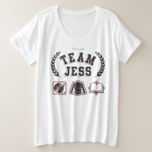 Team Jess Gilmore Girls Design Große Größe T-Shirt (Design vorne)