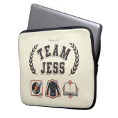 Team Jess Gilmore Girls Design Laptopschutzhülle (Vorderseite Links)