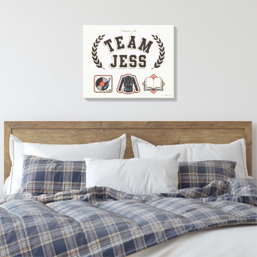 Team Jess Gilmore Girls Design Leinwanddruck (Insitu (Schlafzimmer))