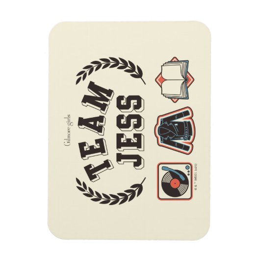 Team Jess Gilmore Girls Design Magnet (Vertikal)