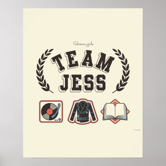 Team Jess Gilmore Girls Design Poster (Vorne)