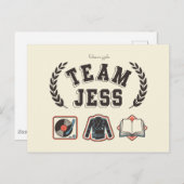 Team Jess Gilmore Girls Design Postkarte (Vorne/Hinten)