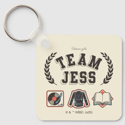 Team Jess Gilmore Girls Design Schlüsselanhänger (Vorderseite)