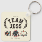 Team Jess Gilmore Girls Design Schlüsselanhänger (Rückseite)