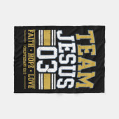 Team Jesus 03 Christian Faith Men Teen Girl Toddle Fleecedecke (Vorderseite (Horizontal))