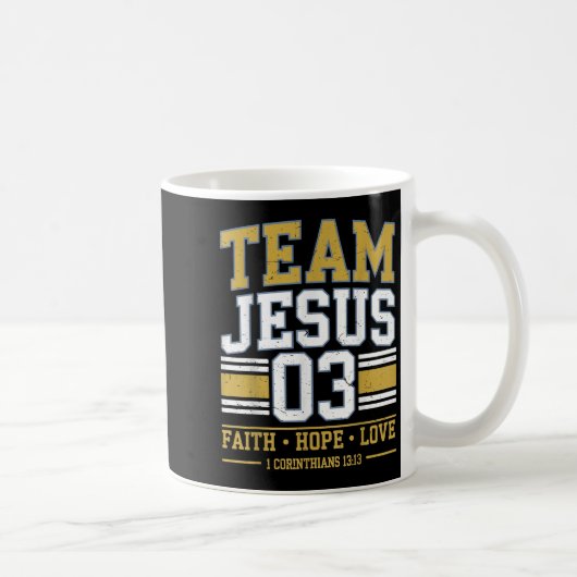 Team Jesus 03 Christian Faith Men Teen Girl Toddle Kaffeetasse (Rechts)