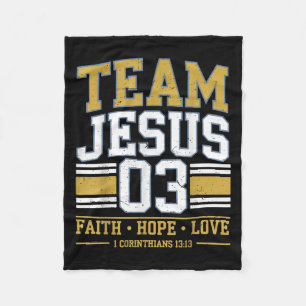 Team Jesus 03 Christlich Faith Teen Girl Kleinkind Fleecedecke