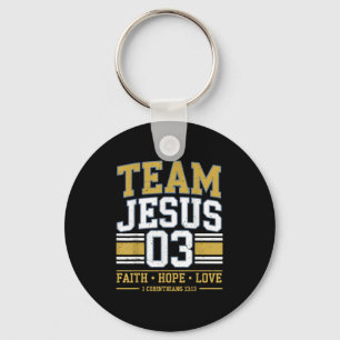 Team Jesus 03 Christlicher Glaube Männer Teenager  Schlüsselanhänger