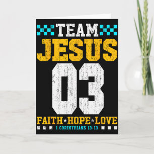 Team Jesus 03 Glaube Hoffnung Liebe Christliche Bi Karte