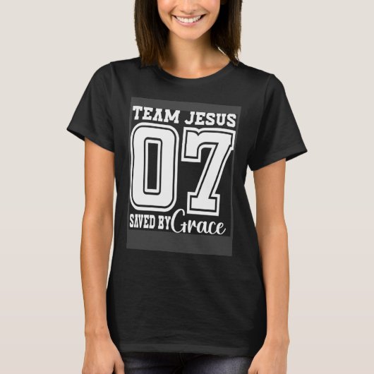 Team Jesus 07 Saved By Grace T-Shirt (Vorderseite)