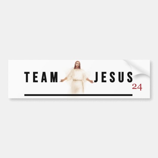 Team Jesus Autoaufkleber (Vorne)