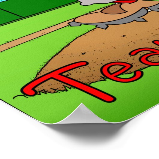 Team Jesus (Baseball) Poster (Ecke)