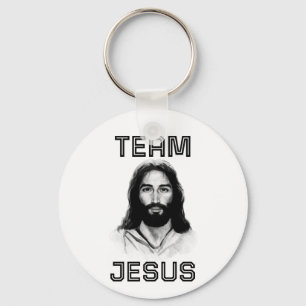 Team Jesus Button Schlüsselanhänger