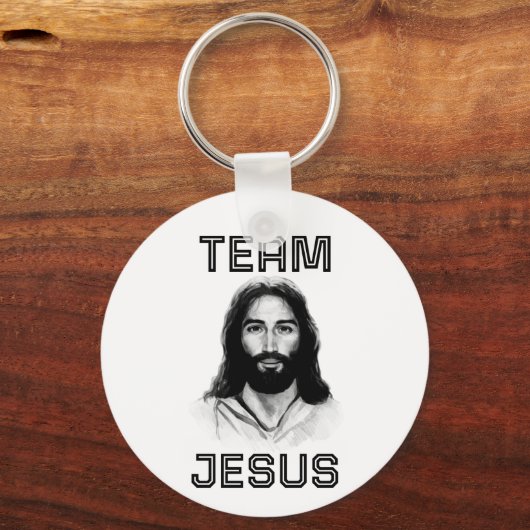 Team Jesus Button Schlüsselanhänger (Vorderseite)