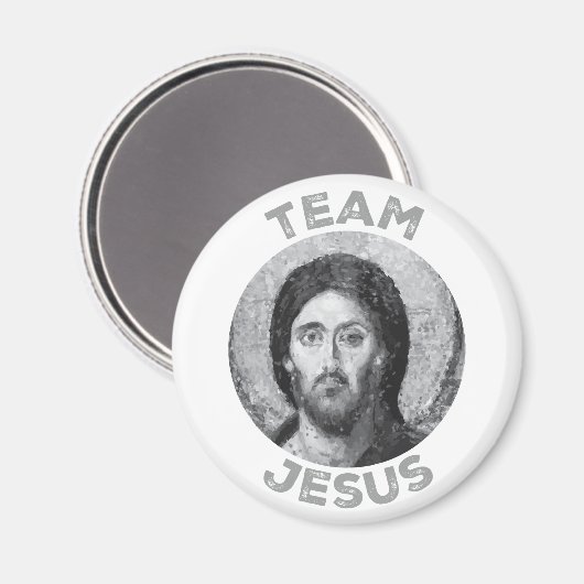 Team Jesus: Christ Pantocrator Magnet (Vorderseite/Rückseite)