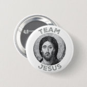 Team Jesus: Christ Pantokator Icon Button (Vorne & Hinten)