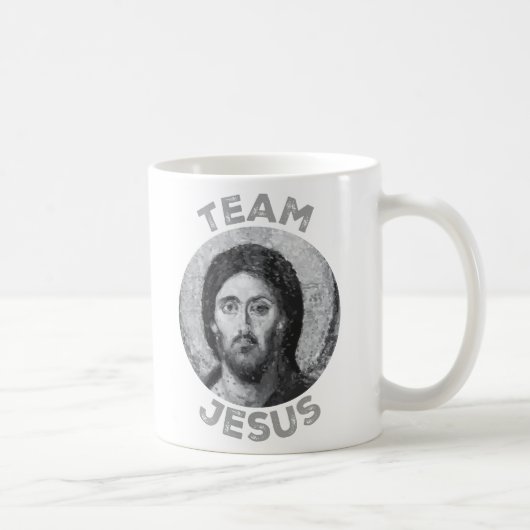 Team Jesus: Christ Pantokator Icon Kaffeetasse (Rechts)