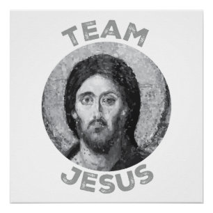 Team Jesus: Christ Pantokator Icon Poster