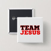 Team Jesus Christlich Faith Button (Vorne & Hinten)