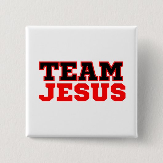 Team Jesus Christlich Faith Button (Vorderseite)