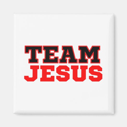 Team Jesus Christlich Faith Magnet (Vorne)