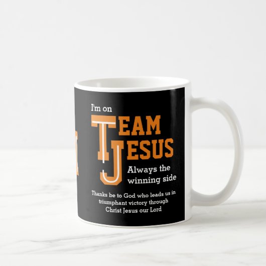 TEAM JESUS Christlich Monogram Kaffeetasse (Rechts)