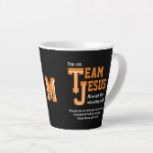 TEAM JESUS Christlich Monogram Milchtasse (Rechte Ecke)