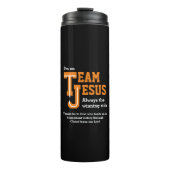 TEAM JESUS Christlich Monogram Thermosbecher (Vorderseite)