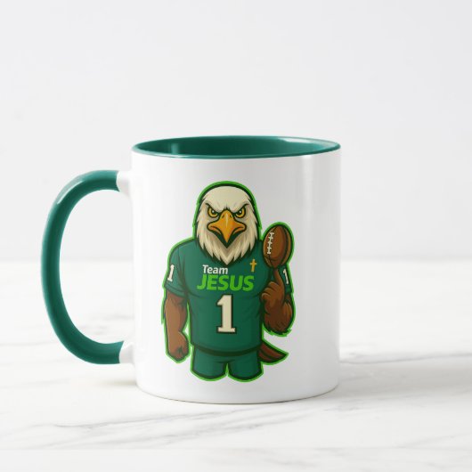 Team JESUS Fußball 1 - Christlich Tasse (Links)