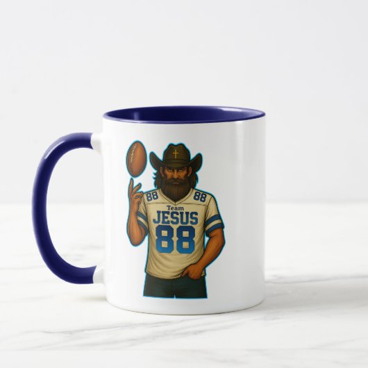 Team JESUS Fußball 88 - Christlich Tasse (Links)