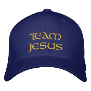 Team Jesus Hat Bestickte Baseballkappe