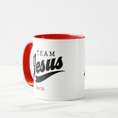 Team Jesus Individuelle Name Tasse (Vorderseite Links)
