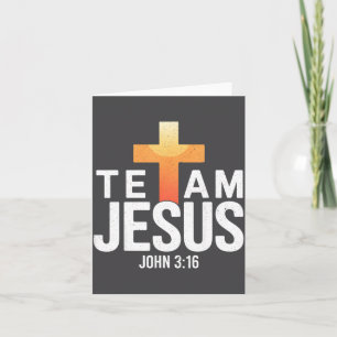 Team Jesus Johannes 3_16 - Christliche religiöse B Karte