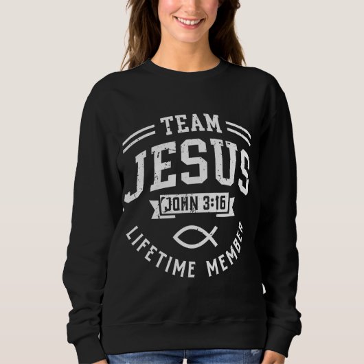 Team Jesus John 316 Lebenszeit Christlich Sweatshirt (Vorderseite)