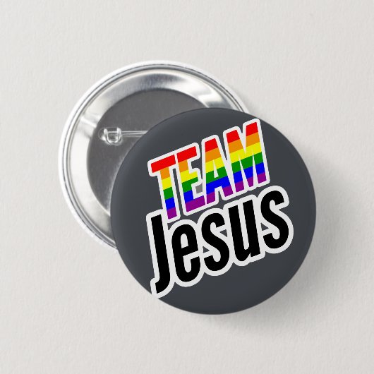 Team Jesus LGBTQ Button (Vorne & Hinten)