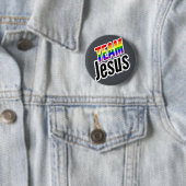 Team Jesus LGBTQ Button (Beispiel)