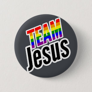 Team Jesus LGBTQ Button