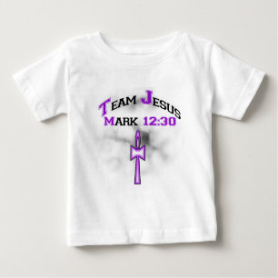 Team Jesus Mark 12:30 Baby T-shirt