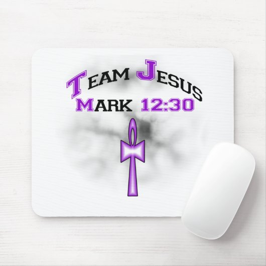 Team Jesus Mark 12:30 Mousepad (Mit Mouse)
