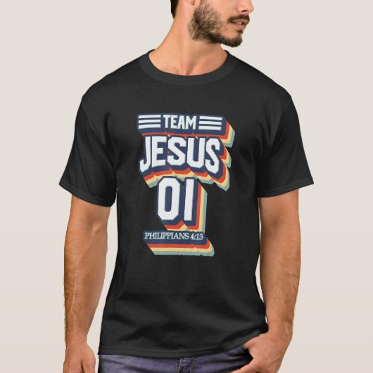 Team Jesus No 01 Warrior Member Christian Men Wome T-Shirt (Vorderseite)
