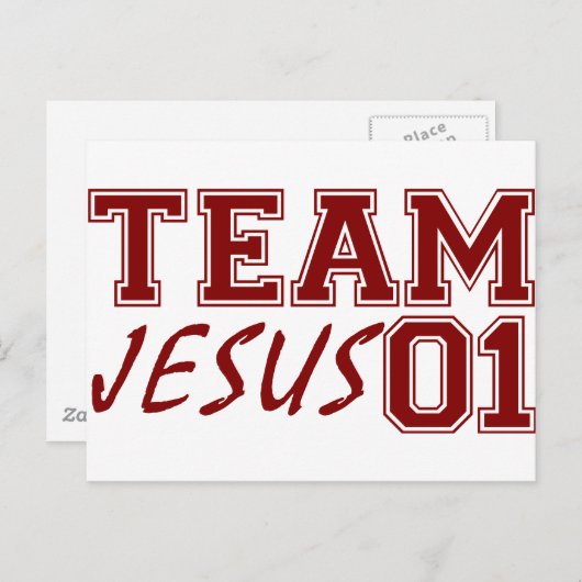 Team Jesus Postkarte (Vorne/Hinten)
