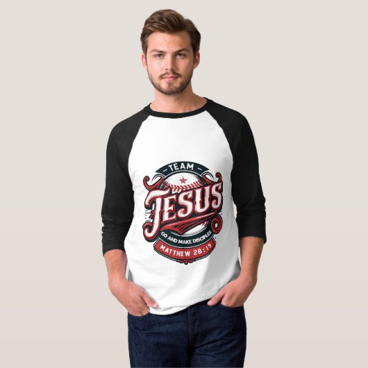 Team Jesus Raglan Shirt (Vorne ganz)