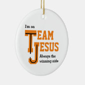 TEAM JESUS Siegeserklärung Keramik Ornament (Rechts)